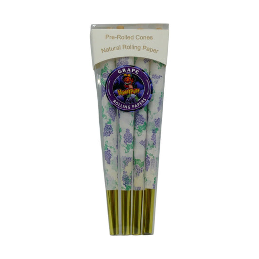 Honeypuff Grape King Size Classic Pre Rolled Cones Rolling Paper - 8 Cones
