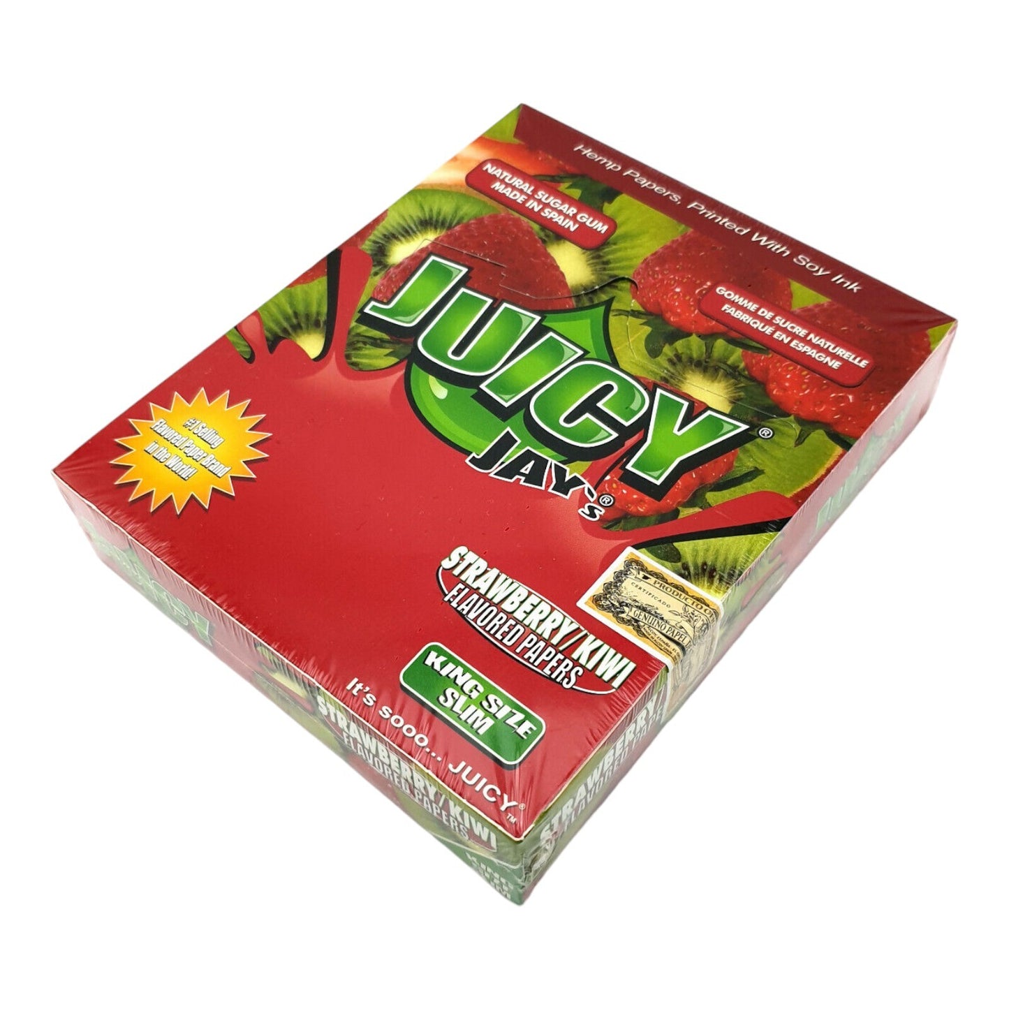 Juicy Jays Strawberry Kiwi King Size Rolling Papers Box of 24