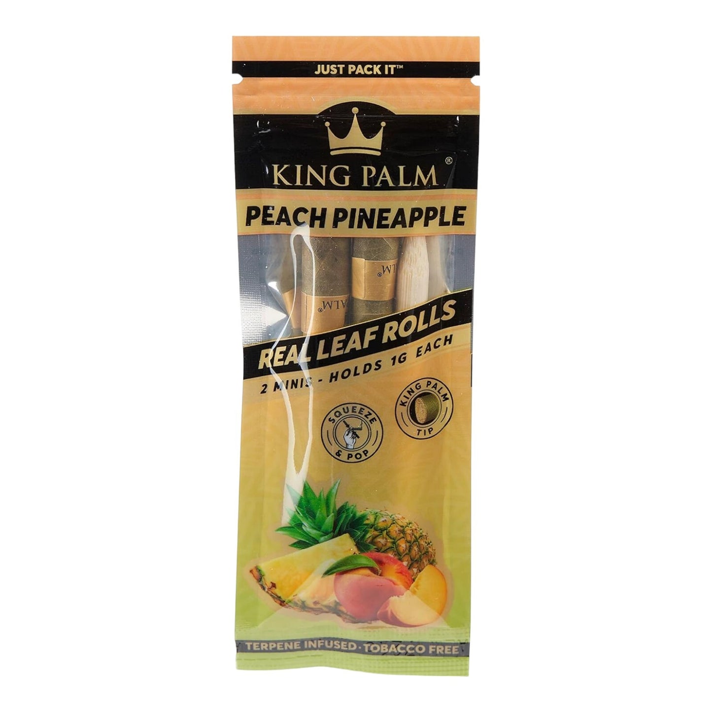 King Palm Peach Pineapple Rolls - Box of 20