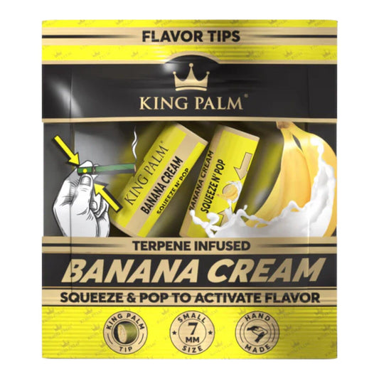 King Palm Banana Cream Flavoured Filter Tips - 2 Tips
