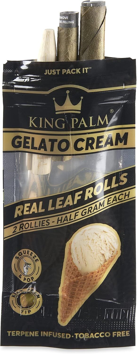 King Palm Gelato Cream Rolls - 2 Pack