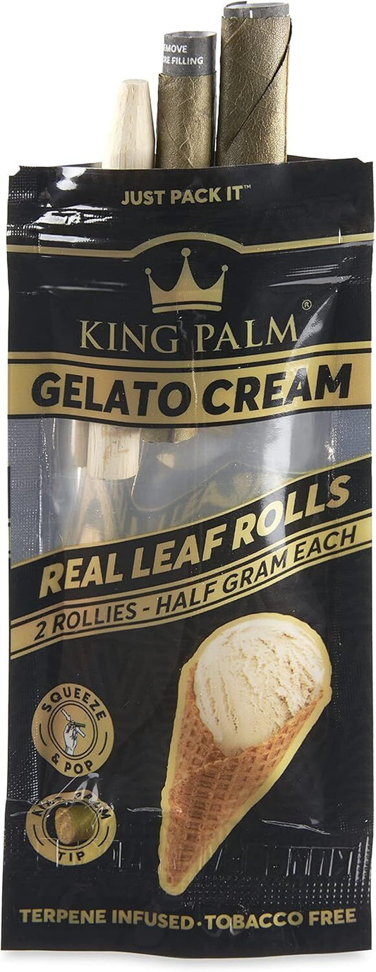 King Palm Gelato Cream Rolls - 2 Pack
