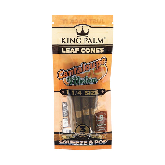 King Palm 1 1/4 Cantaloupe Melon Flavour Roll - 3 Pack