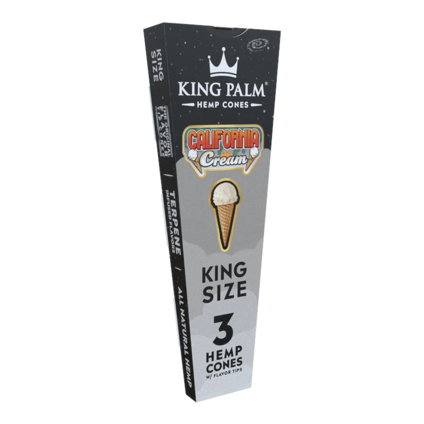 King Palm California Cream King Size Flavoured Cone - 3 Per Pack