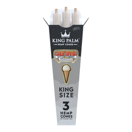 King Palm California Cream King Size Flavoured Cone - 3 Per Pack