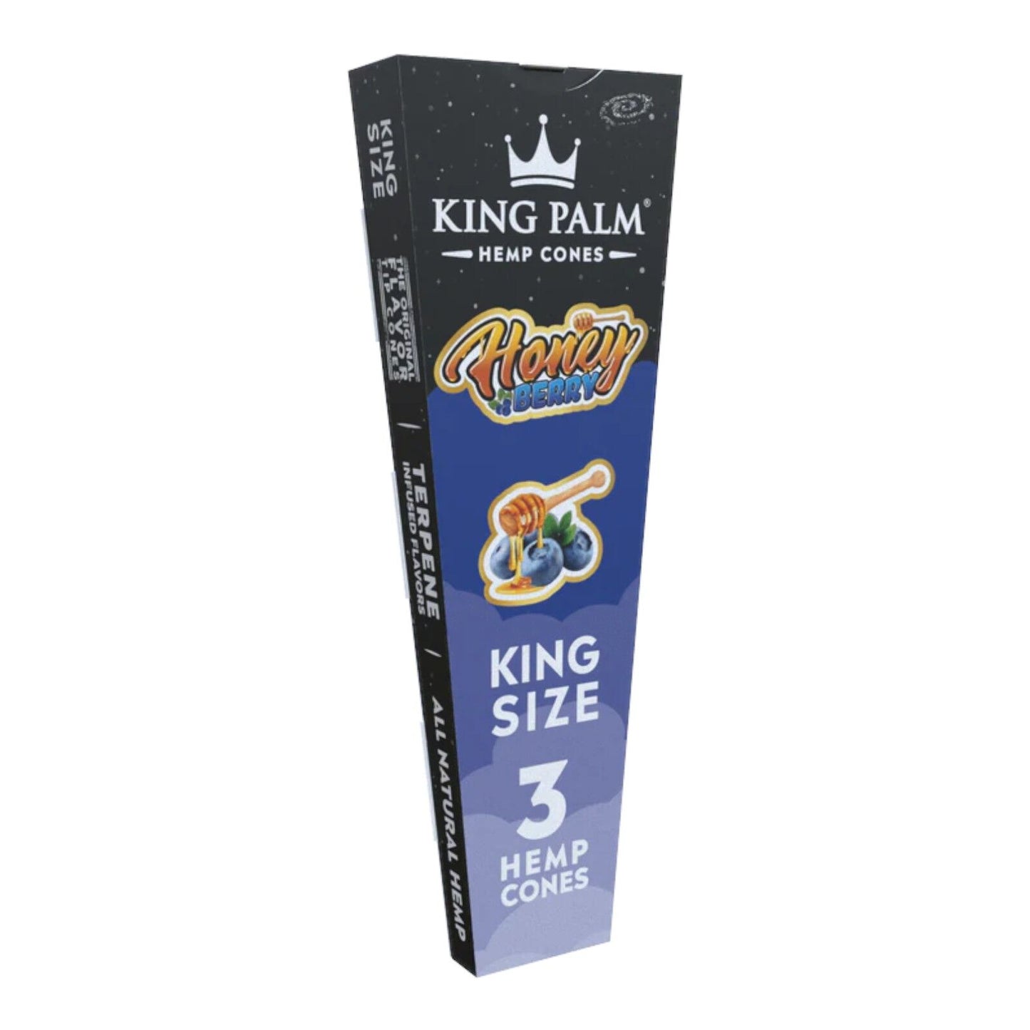 King Palm Honey Berry King Size Flavoured Cone - 3 Per Pack