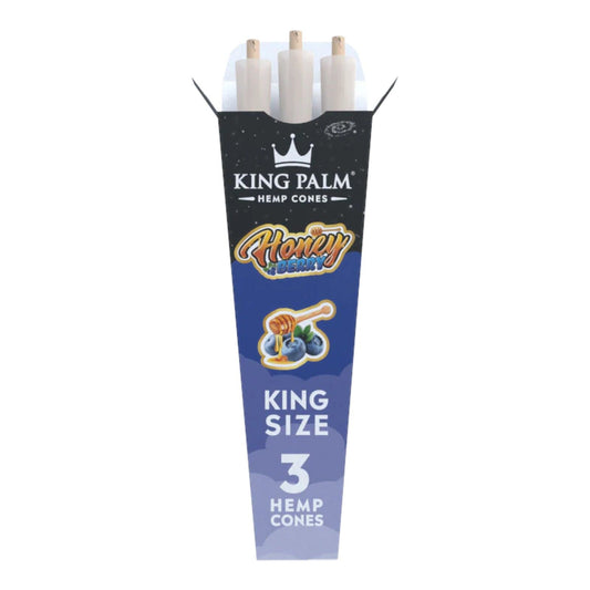 King Palm Honey Berry King Size Flavoured Cone - 3 Per Pack