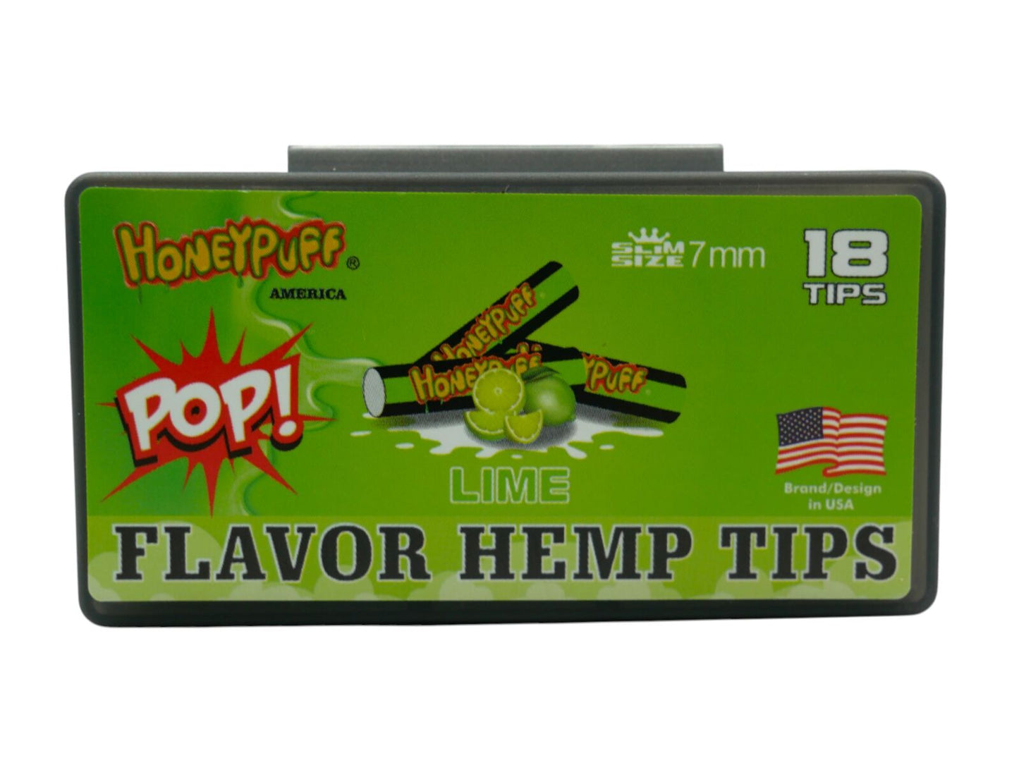 Honeypuff Lime Flavoured Hemp Filter Tips - 18 Tips
