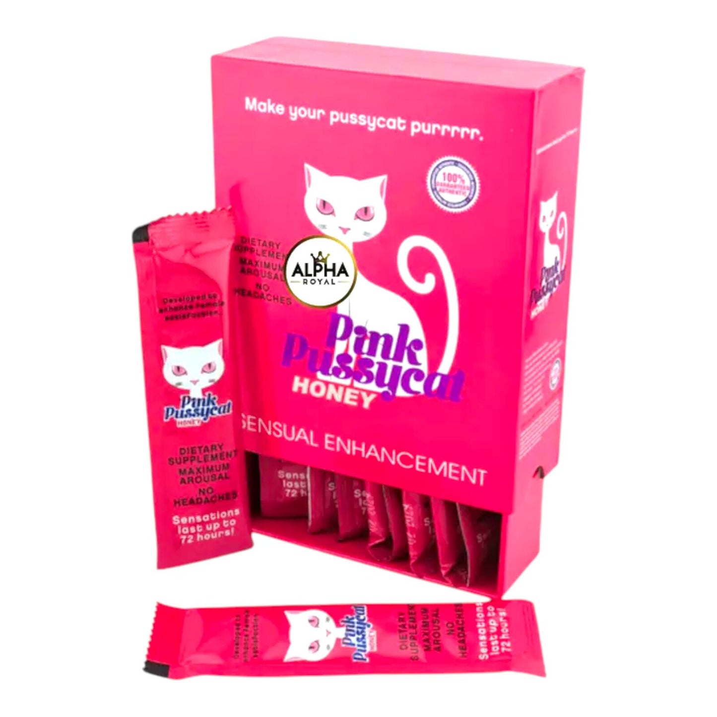 Pink Cat Honey Sensual Enhancement Women 12 Sachets 20g Supplement