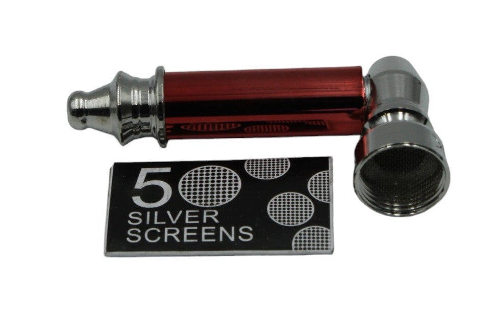 Metal Smoking Pipe Washable Solid - Assorted