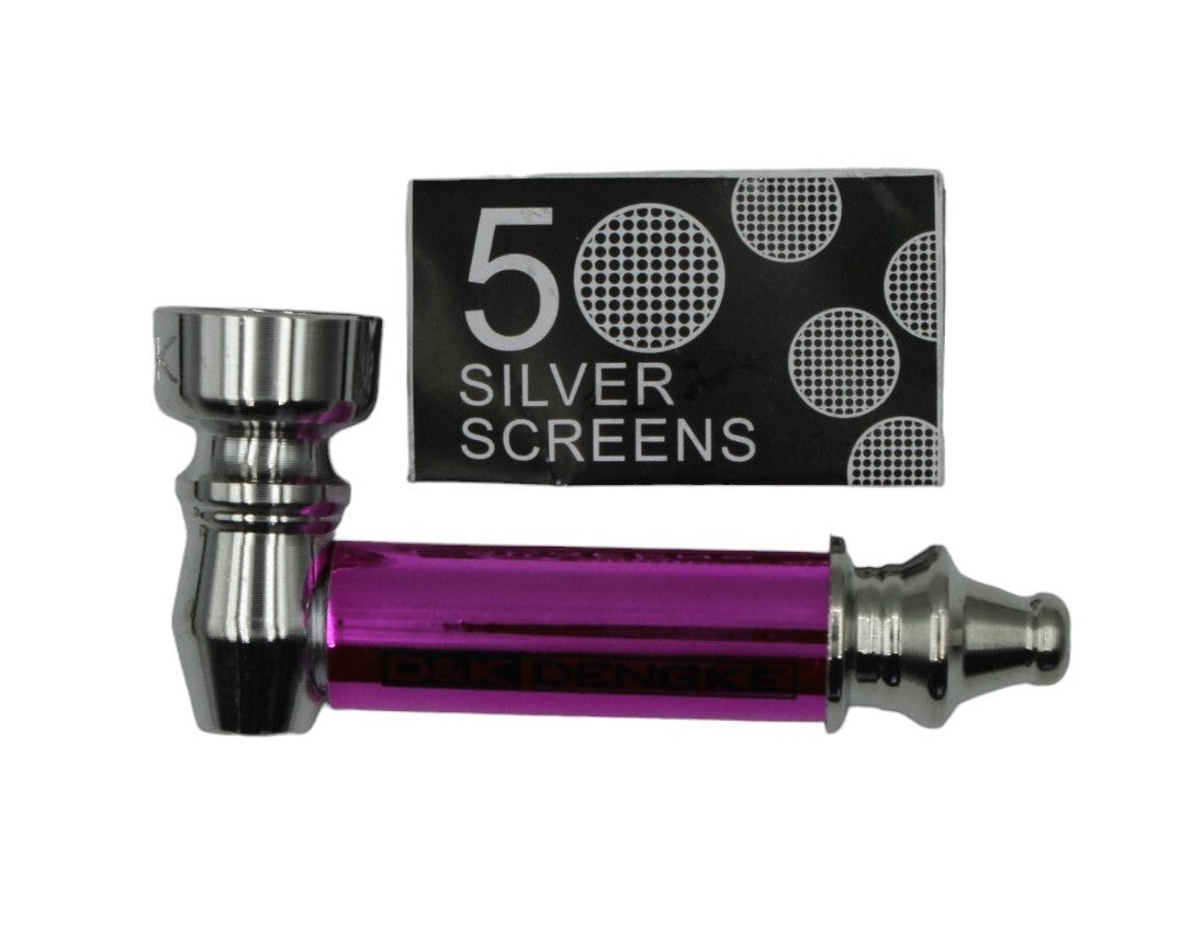 Metal Smoking Pipe Washable Solid - Assorted