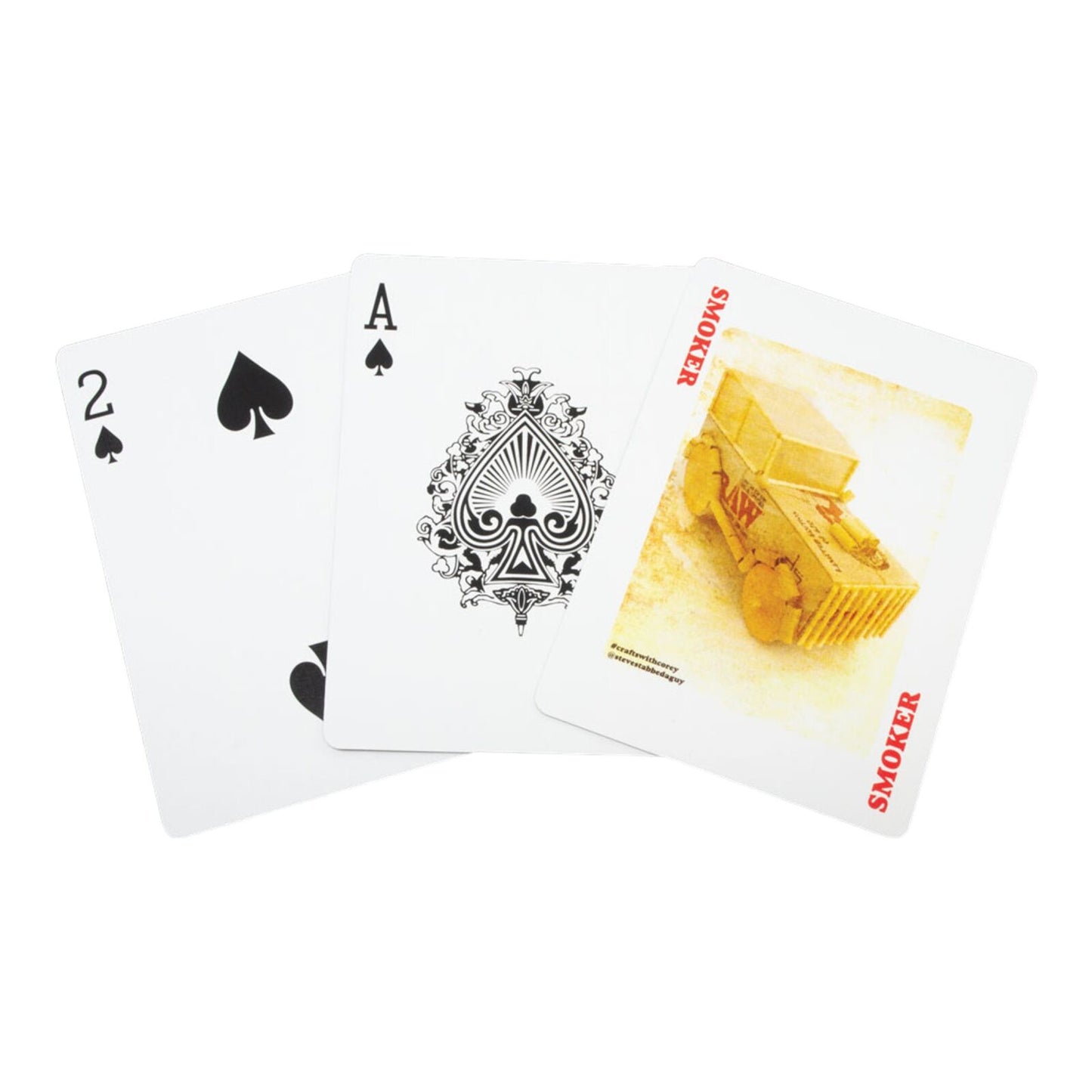 Raw Playing RAW Playing Cards Black Edition Standard 52 Card Deck Collectible Poker Game