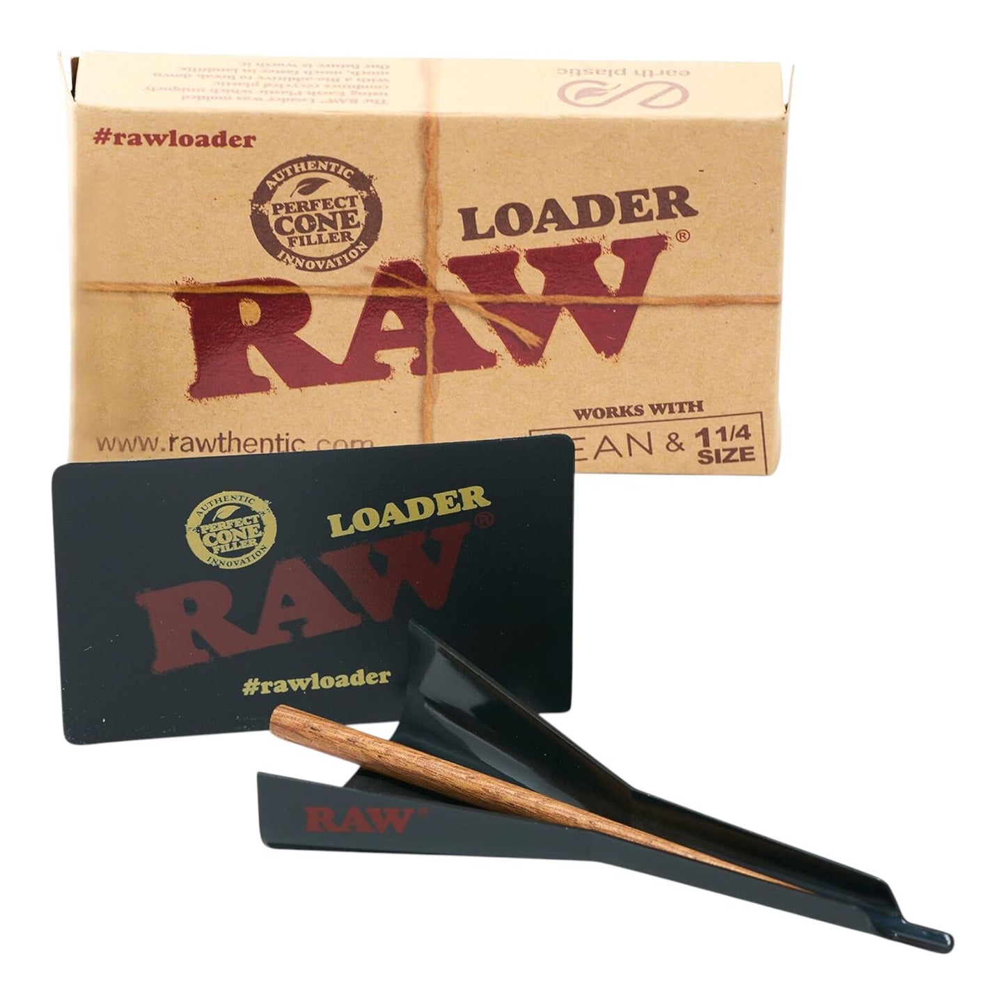 RAW Cone Loader for Lean and 1 1/4 Size Pre Rolled Cones Accessory