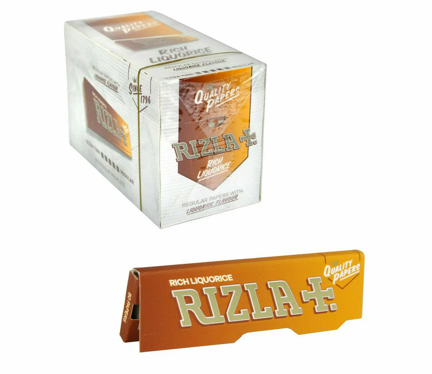 1 x Rizla Liquorice Pack Regular Rolling Papers 50 Leaves