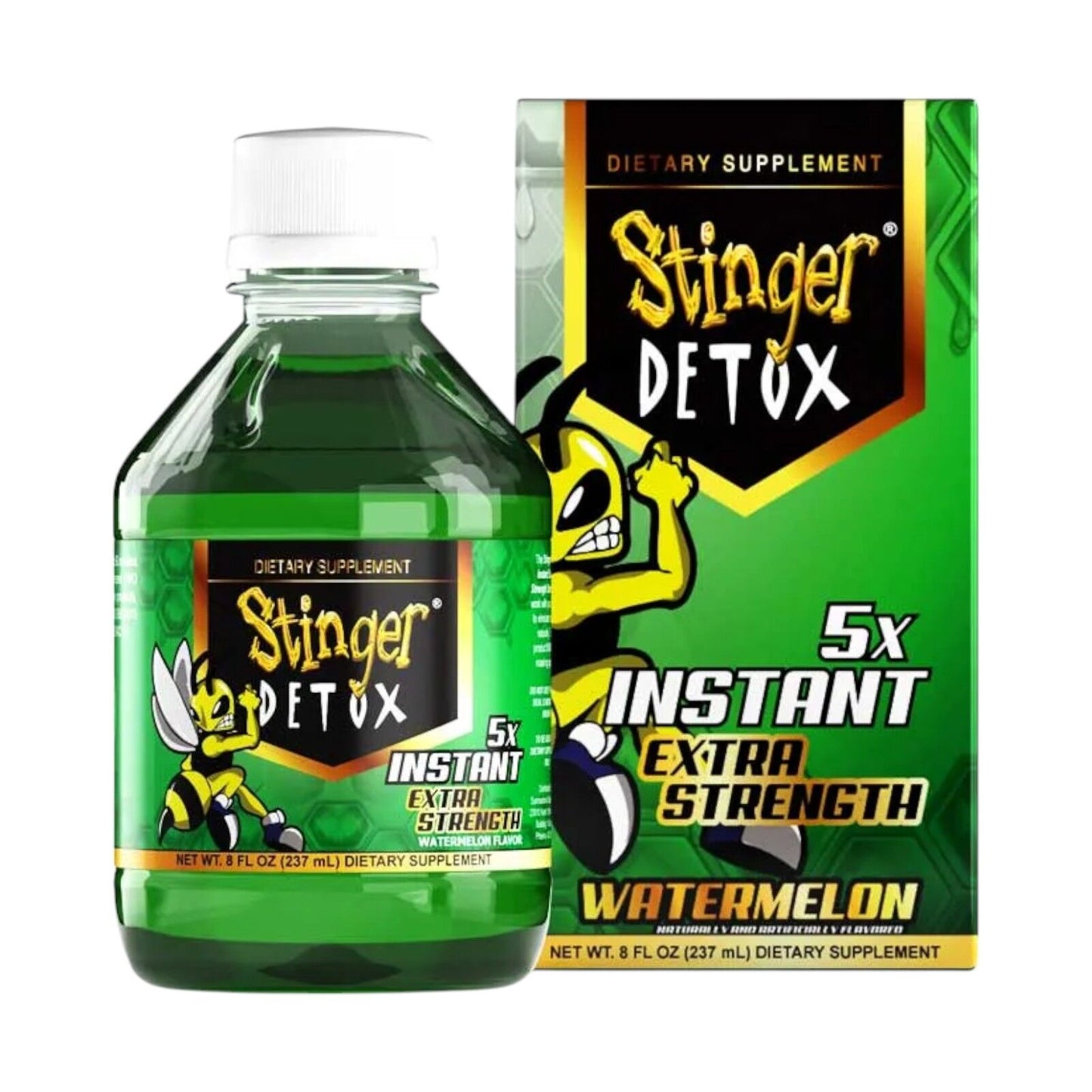 Stinger Detox 5X 7-Day Extra Strength Permanent Drink  Watermelon Flavour  8 FL OZ