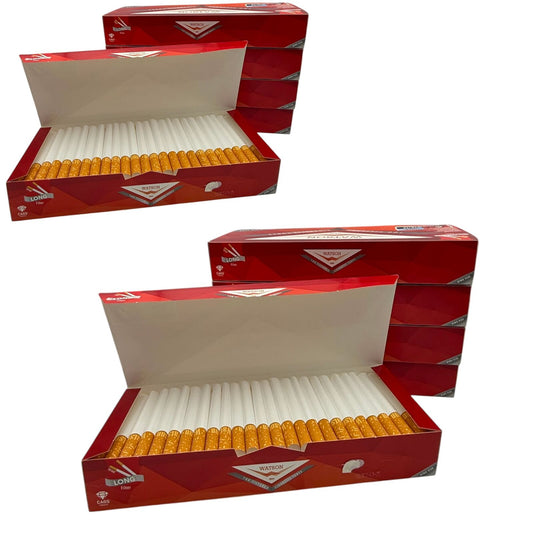 1000x WATSON Premium Filter Tubes King Size Cork Tobacco Cigarette Red