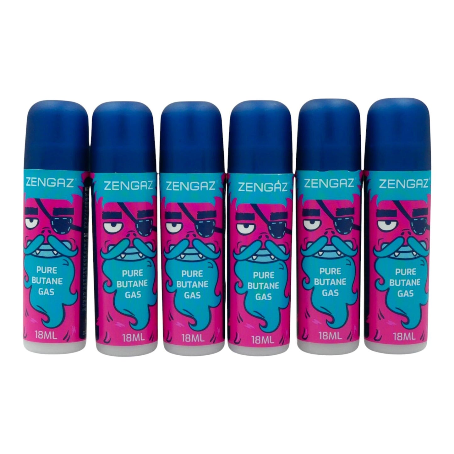 6 x Zengaz Pure Butane Gas 18ML