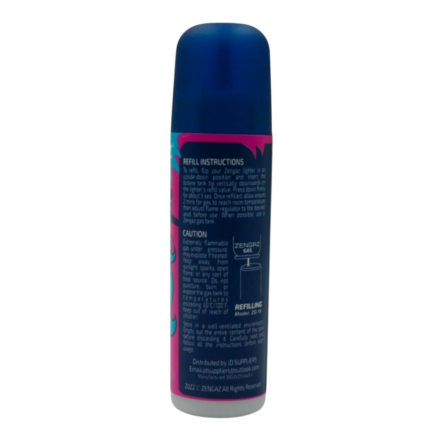 6 x Zengaz Pure Butane Gas 18ML