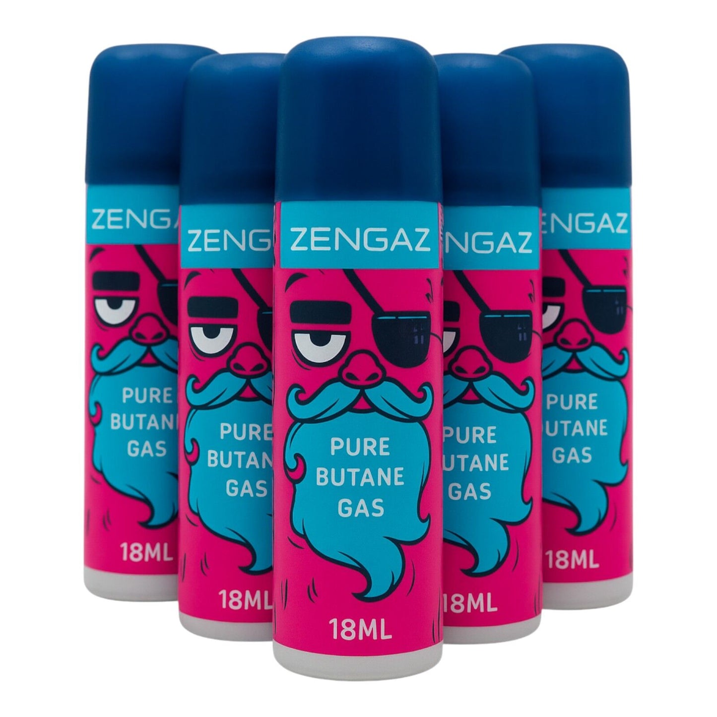 6 x Zengaz Pure Butane Gas 18ML