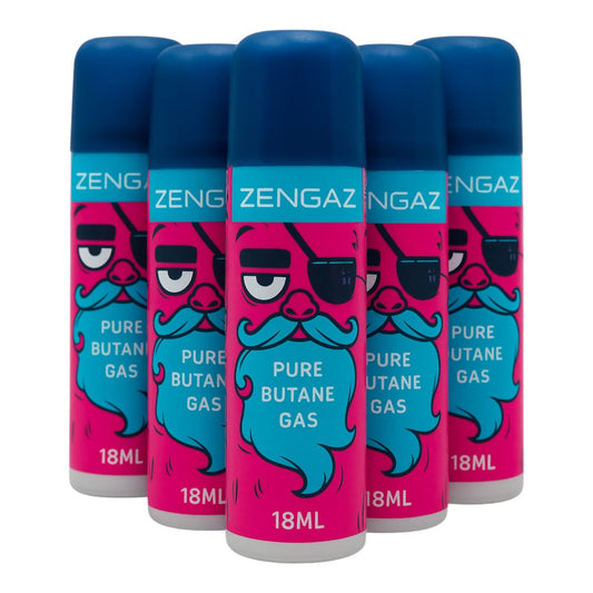6 x Zengaz Pure Butane Gas 18ML